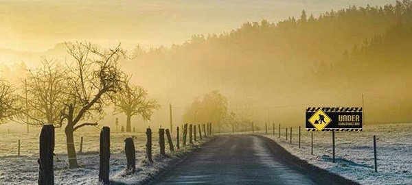 The poor boy who rebuilds the path