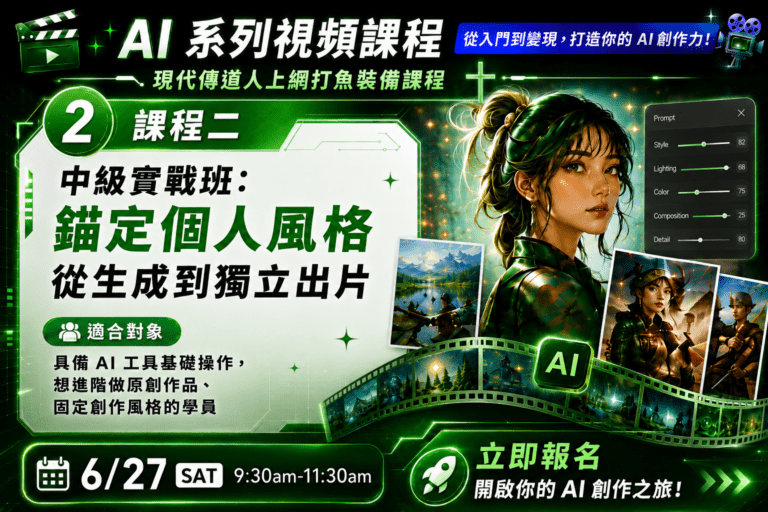 錨定個人風格 從生成到獨立出片